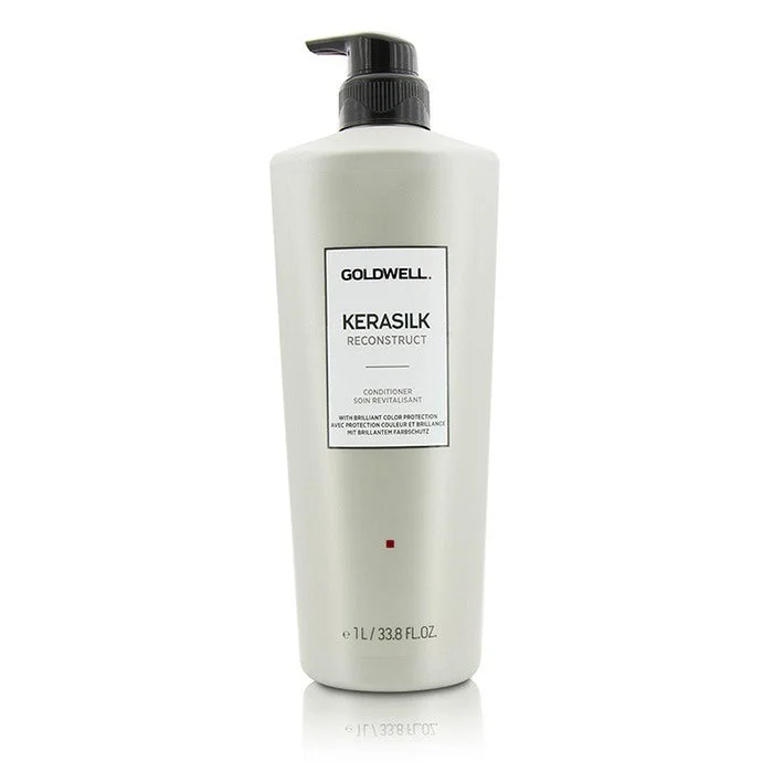 best anti-frizz treatments for curly hair in humidity -Goldwell Kerasilk Reconstruct Conditioner (For Stressed and Damaged Hair) 1000ml/33.8oz