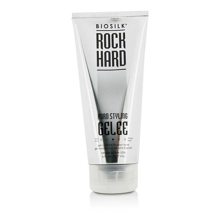 nourishing hair masks for dry and dull hair -BioSilk Rock Hard Hard Styling Gelee 177ml/6oz