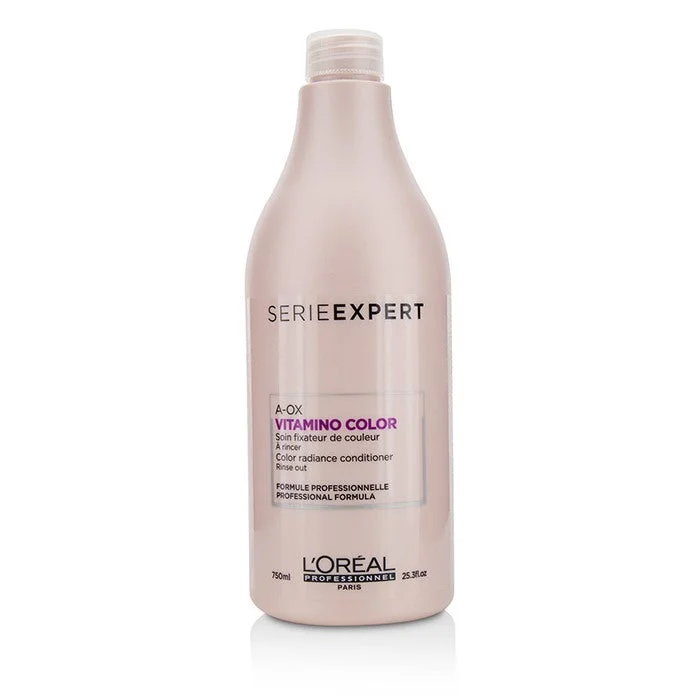 effective hair masks for moisture and shine -L'Oreal Professionnel Serie Expert - Vitamino Color A-OX Color Radiance Conditioner 750ml/25.3oz