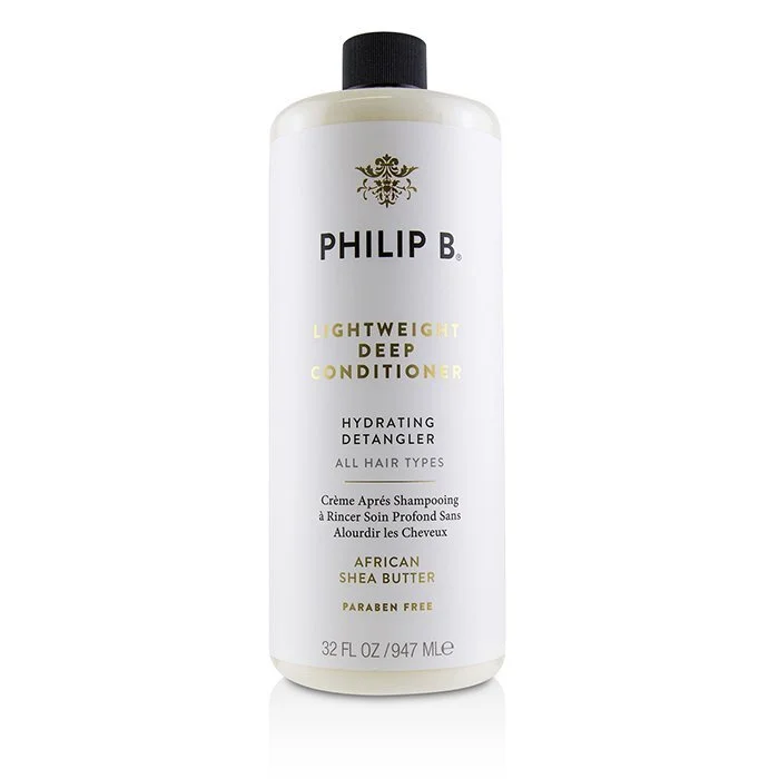 how to restore moisture to dry hair naturally -Philip B Lightweight Deep Conditioner - # Paraben-Free Formula (Hydrating Detangler - All Hair Types) 947ml/32oz