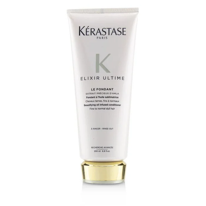 how to manage frizzy hair without hair serum -Kerastase Elixir Ultime Le Fondant Beautifying Oil Infused Conditioner (Fine to Normal Dull Hair) 200ml/6.8oz