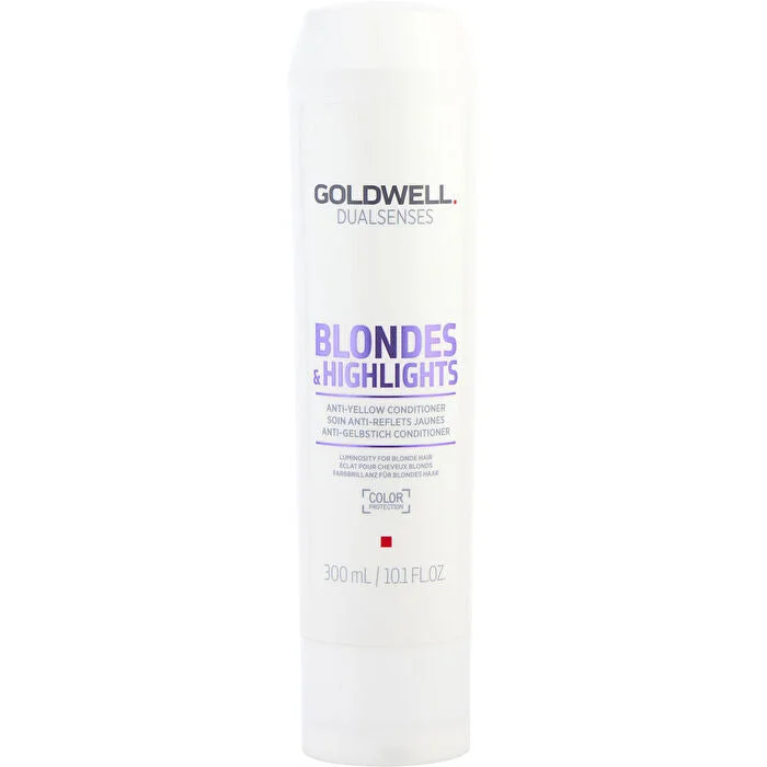 how to treat frizzy hair with natural ingredients -Goldwell Dual Senses Blondes & Highlights Anti-yellow Conditioner 300ml/10.1oz