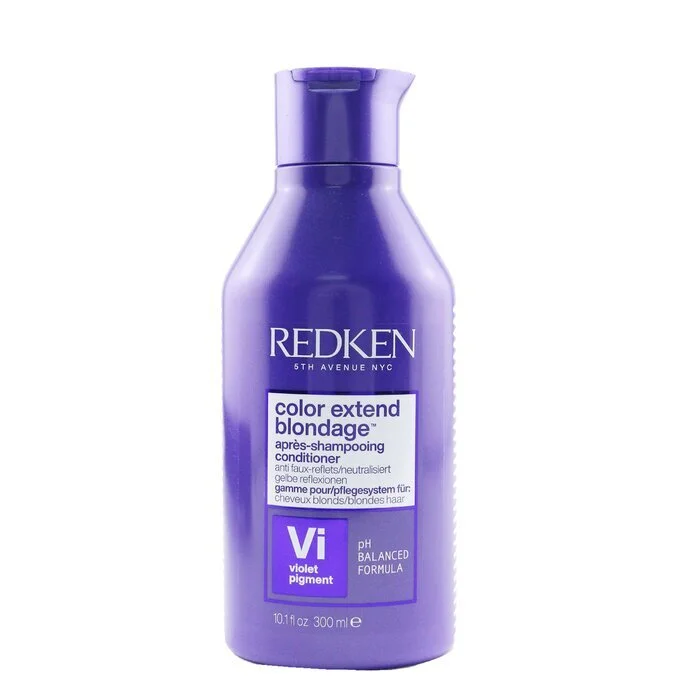 how to protect curly hair from heat styling tools -Redken Color Extend Blondage Conditioner 300ml/10.1oz