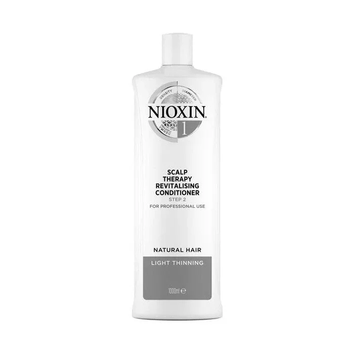 how to prevent hair from breaking when brushing -Nioxin Conditioner System 1 Scalp Therapy 1000ml