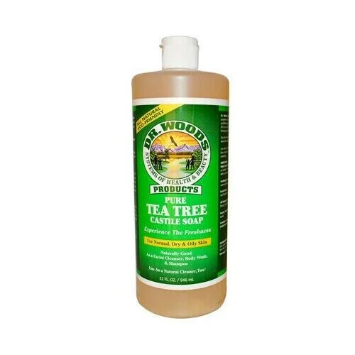 Dr. Woods Pure Tea Tree Castile Soap 32 Ounce