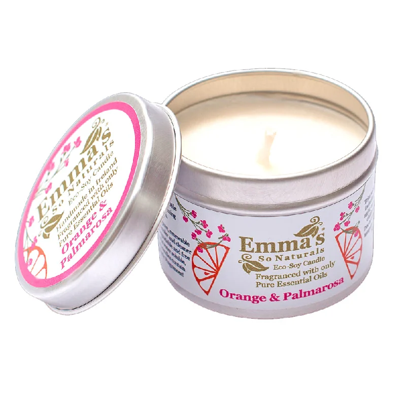 Emma's So Naturals Orange & Palmarosa Eco-Soy Tin Candle