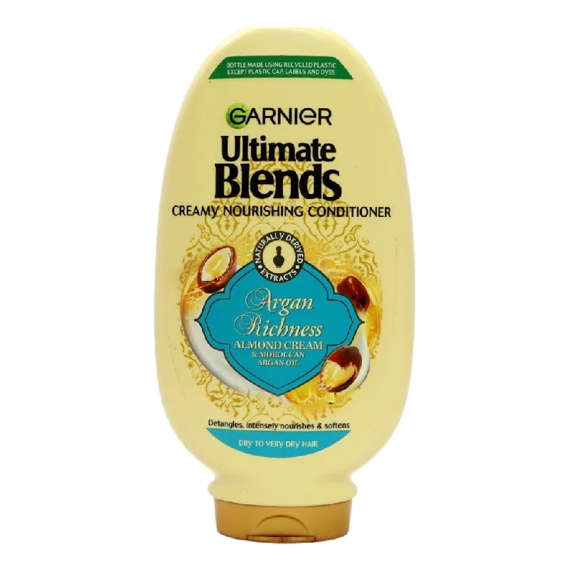 tips for strengthening hair follicles for growth -Garnier Ultimate Blends Argan Richness (Argan Oil & Almond Cream) Conditioner 400ml