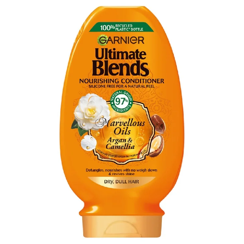 how to maintain healthy hair without chemicals -Garnier Ultimate Blends Core Argan & Camellia Conditioner 400ml