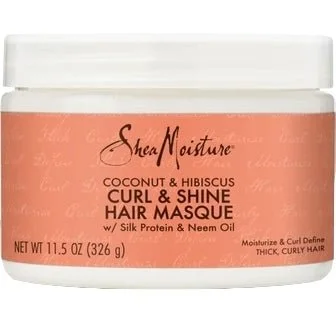 tips for improving hair texture after heat damage -Shea Moisture Hair Masque Curl + Shine 12 Piece 11.5 Oz.