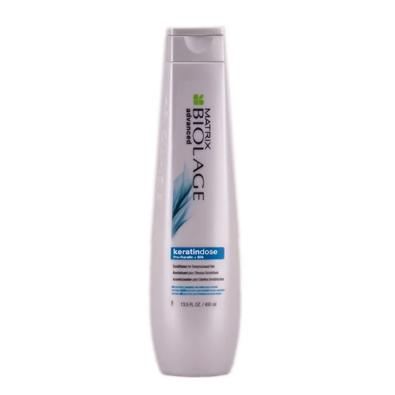 how to restore shine to dry, damaged hair -Matrix Biolage Advanced Keratindose Pro-Keratin+Silk Conditioner 13.5 oz