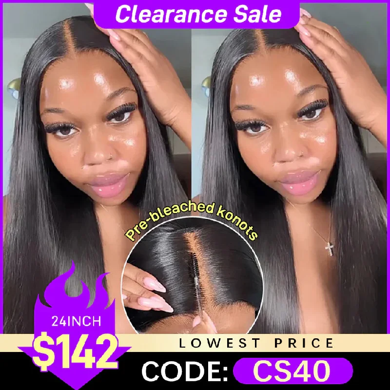 affordable lace front wigs for women-MORE FACE Pre-Bleached Knots Wear Go Wig 6x4 Pre-Cut HD Wear Go Glueless Wig Beginner Friendly