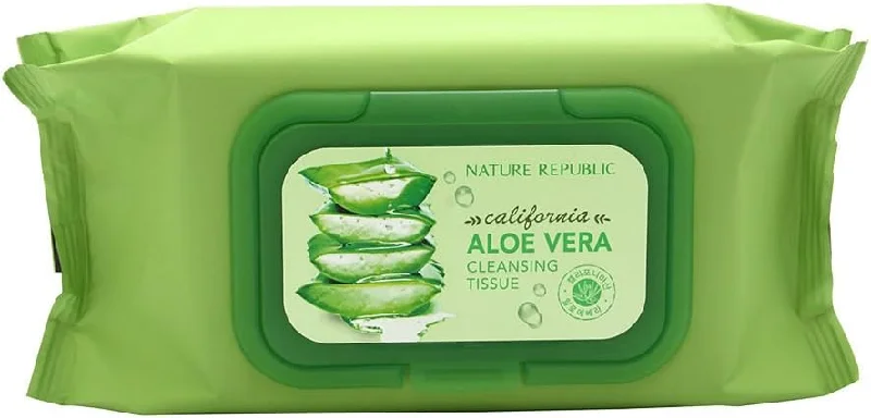 Nature Republic California Aloe Vera Cleansing Tissue 1 Pack (80 Sheets)