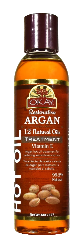 best shampoos for restoring hair moisture -Okay Argan Oil Hot Oil Treatment, 6 Oz