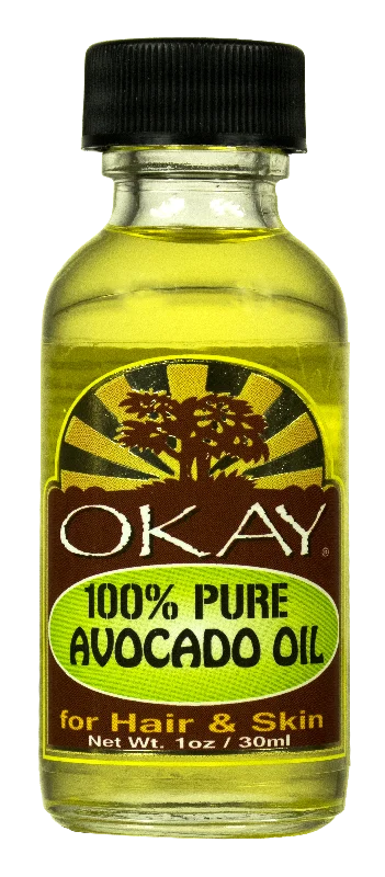 how to keep hair healthy while using hair dye -OKAY Avocado Oil 100% Pure for Hair & Skin-High In Nutrients- Vitamins A, B, D and E- Helps Hair & Skin Lock In Moisture-Prevents Aging Of Skin -For All Hair Textures And All Skin Types- Silicone, Paraben Free - Made in USA 1oz / 30ml