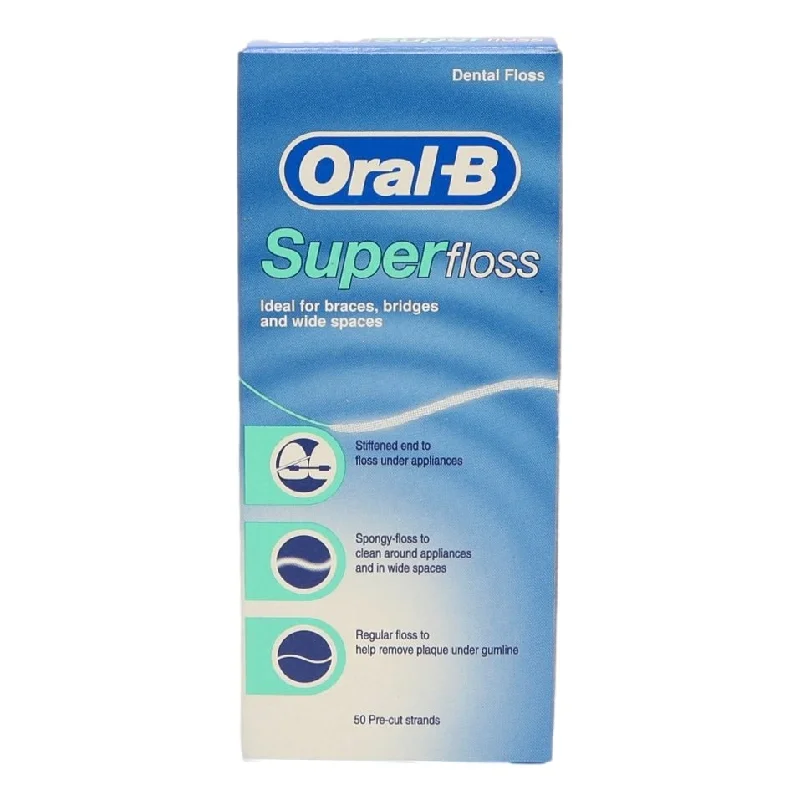 Oral B Dental Floss 50m Super Pre-Cut Strands