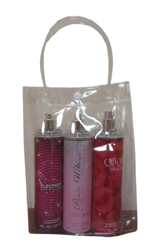 Paris Hilton Body Fragrance Mist Gift Bag Heiress, Electrify, Can Can 3 Pack