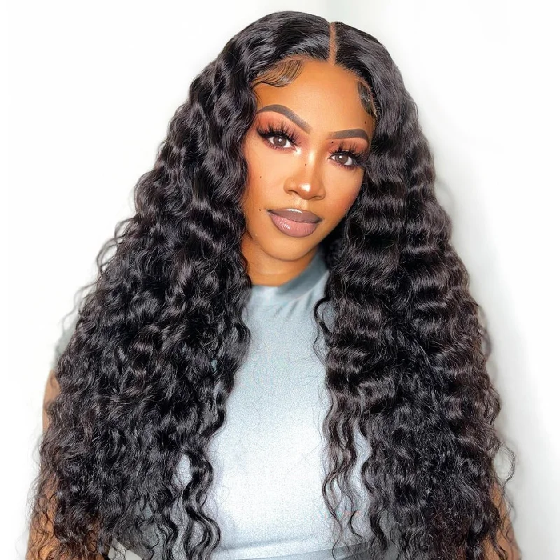 trendy synthetic wigs for modern looks-MORE FACE Loose Deep Wig 6x4 HD Pre-Cut Wear Go Glueless Wig Quick Install Loose Deep Wig Beginner Friendly