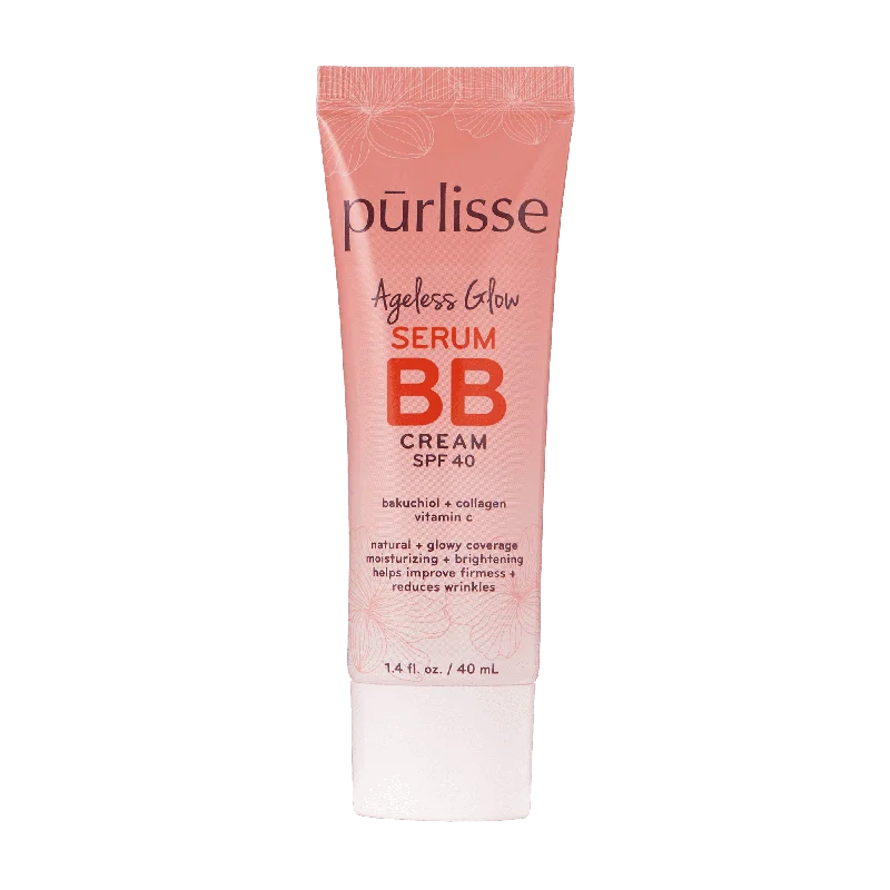 Purlisse Ageless Glow Serum BB Cream with SPF 40, Light Medium 1.4 oz