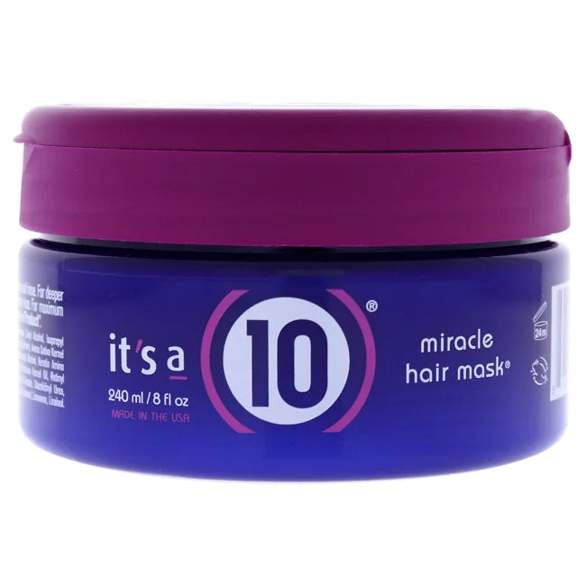 best hair care routine for thick, coarse hair -Its A 10 Miracle Hair Mask by Its A 10 for Unisex - 8 oz Hair Mask