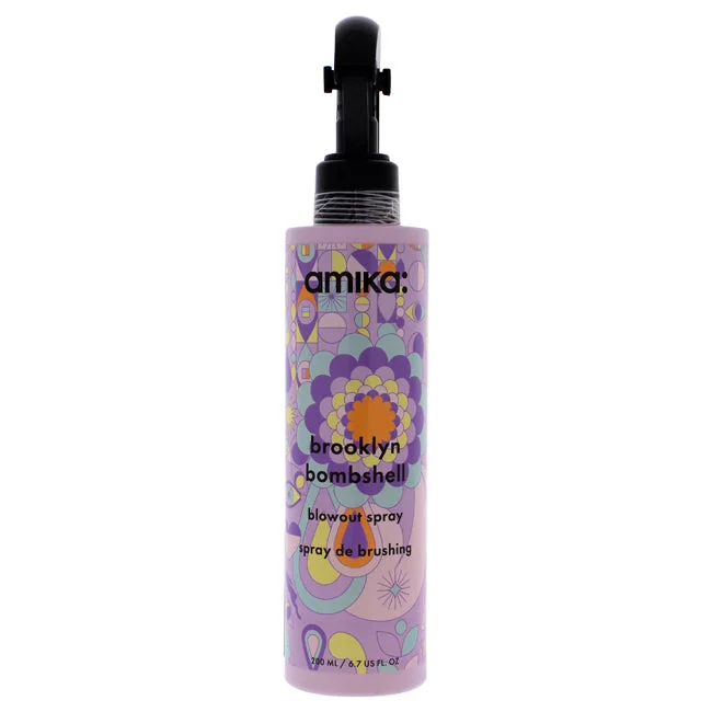 hair care tips for soft, manageable hair -Amika Brooklyn Bombshell Blowout Spray by Amika for Unisex - 6.7 oz Hairspray