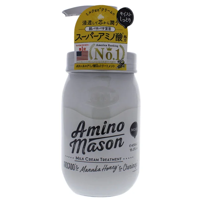 best shampoos for maintaining hair color vibrancy -Amino Mason Moist Milk Cream Treatment by Amino Mason for Unisex - 15.2 oz Treatment