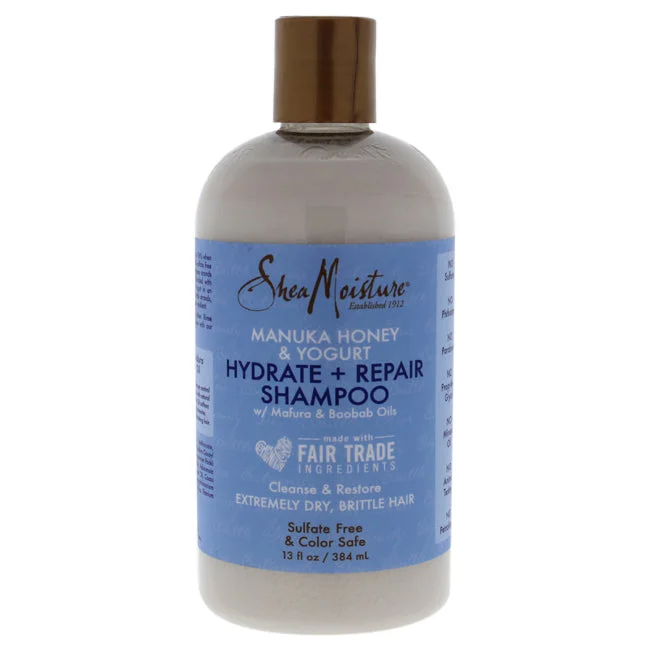 Shea Moisture Manuka Honey and Yogurt Hydrate Plus Repair Shampoo by Shea Moisture for Unisex - 13 oz Shampoo