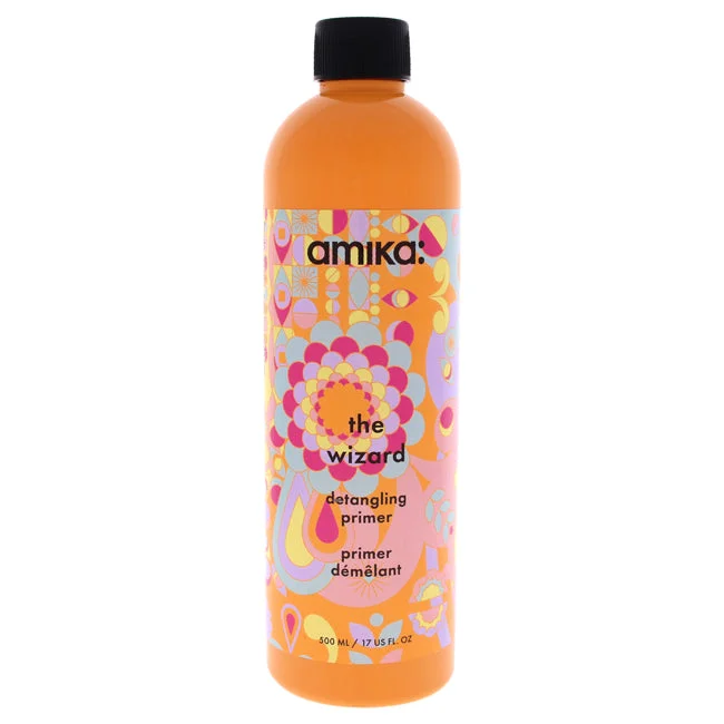 how to protect curly hair from heat styling tools -Amika The Wizard Detangling Primer by Amika for Unisex - 17 oz Primer