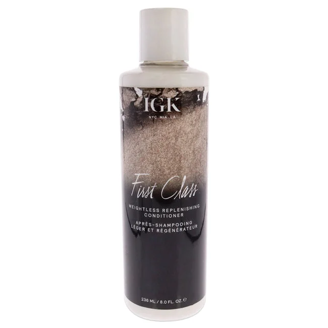 tips for treating dry, brittle hair ends naturally -IGK First Class Weightless Replenishing Conditioner by IGK for Unisex - 8 oz Conditioner