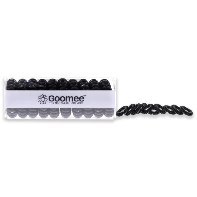 best treatments for dry, damaged hair ends -Goomee The Markless Hair Loop Set - Black by Goomee for Women - 10 Pc Hair Tie