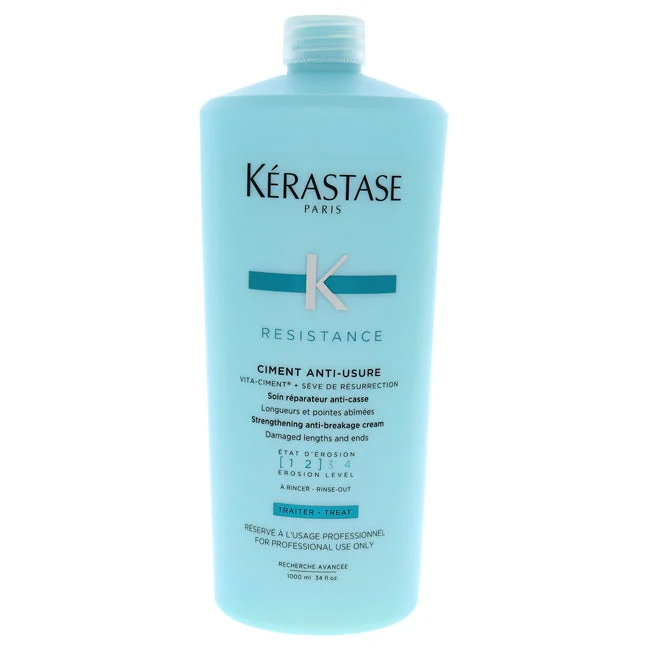 how to manage oily scalp without frequent washing -Kerastase Kerastase Resistance Ciment Anti-Usure Treatment by Kerastase for Unisex - 34 oz Treatment