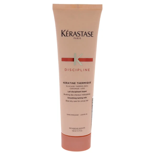 nourishing oils for treating hair loss and thinning -Kerastase Discipline Keratine Thermique Smoothing Taming Milk Anti-Frizz by Kerastase for Unisex - 5.1 oz Anti-Frizz