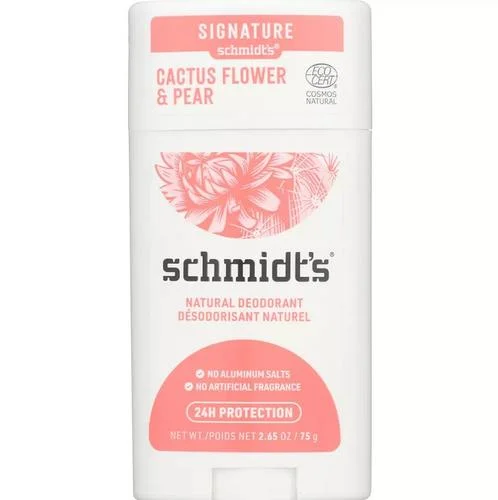 Schmidts Deodorant Cactus Flower & Pear Deodorant, 2.65 OZ