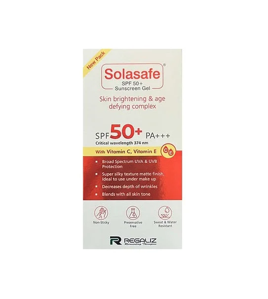 Solasafe Spf 50+ Sunscreen Gel, 50gm