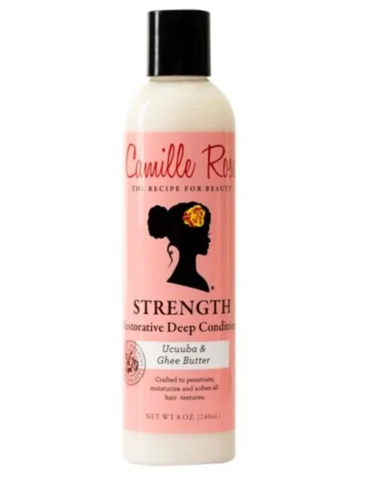 nourishing oils for treating hair loss and thinning -Camille Rose Strength Restorative Deep Conditioner