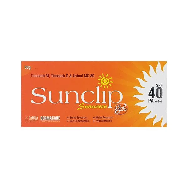 Sunclip Sunscreen SPF 40 Gel, 50GM