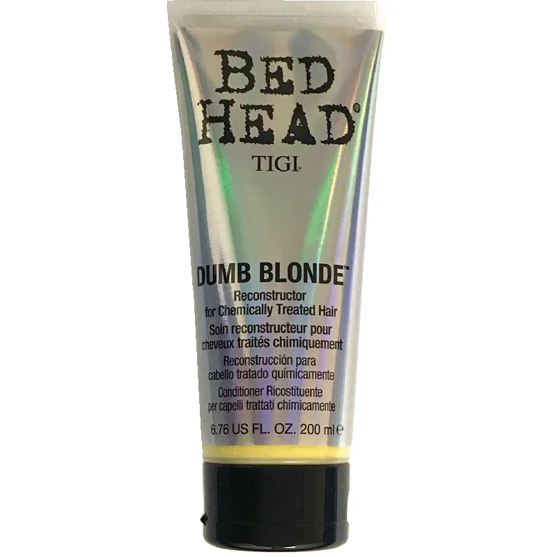 how to manage coarse, unruly hair at home -Tigi Bed Head Dumb Blonde Reconstructor Conditioner 6.76 Oz,