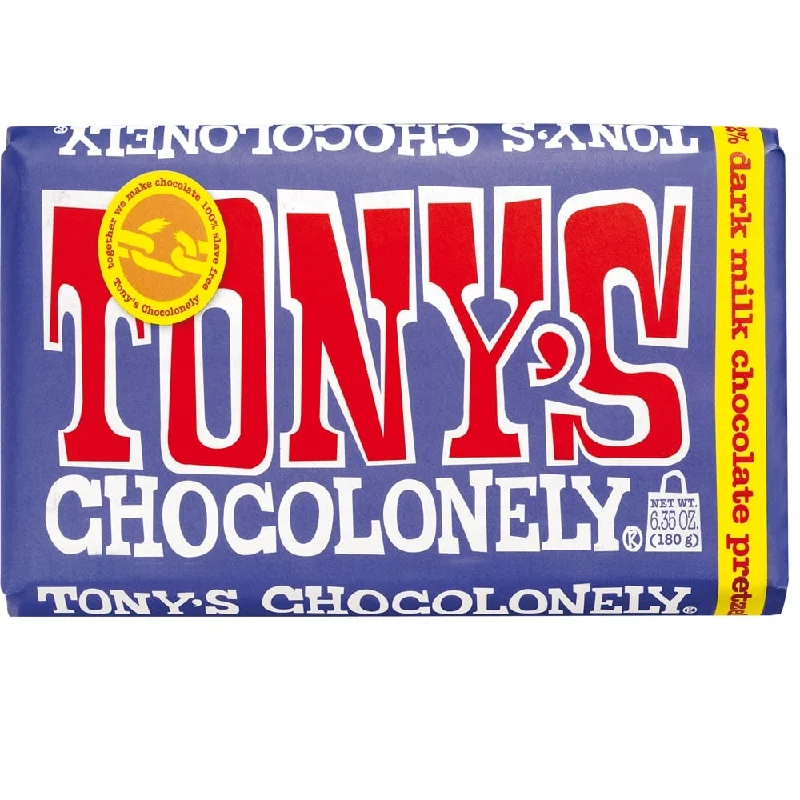 Tony's Chocolonely Dark Milk Chocolate Pretzel Toffee Bar