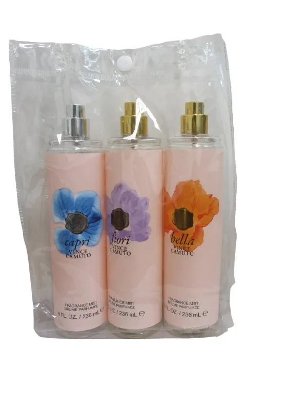 Vince Camuto Fragrance Mist Gift Bag Bella, Fiori , Capri Set of 3 Piece