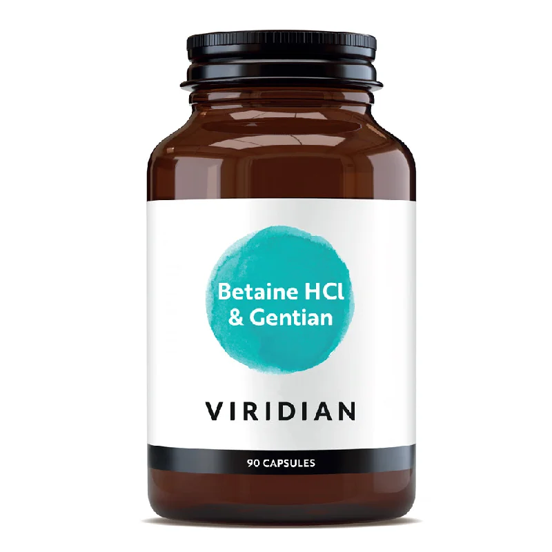 Viridian Betaine HCI 650mg with Gentian Root